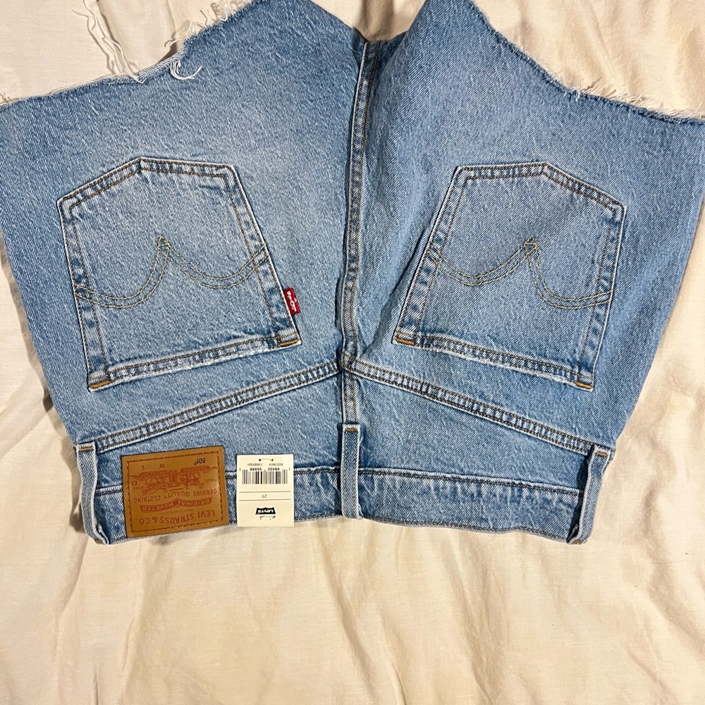 Levi's Blue Denim Overalls Timeless Design - Picture 3 of 5